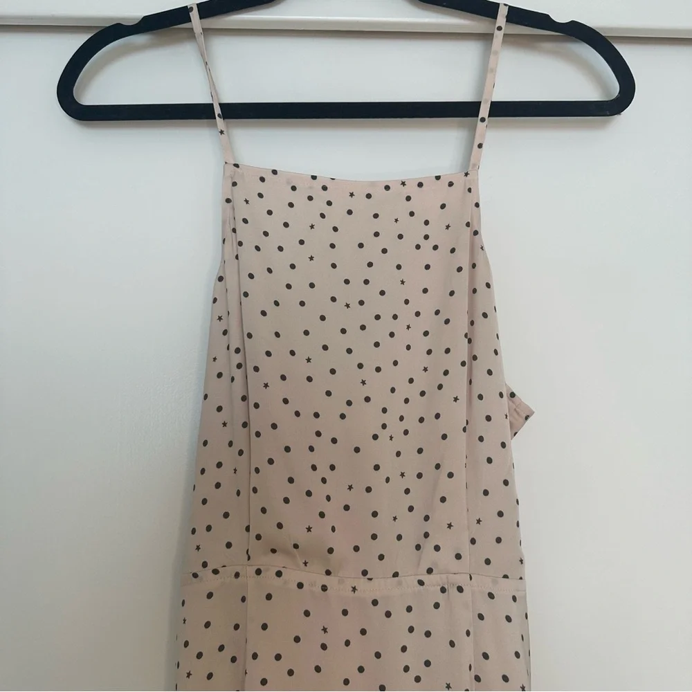 Karli‎ Kloss for Express Pink Polkadot Maxi Dress